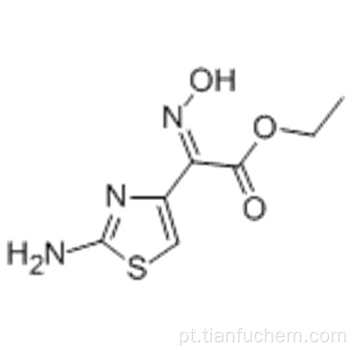 2- (2-Aminotiazol-4-il) -2-hidroxiiminoacetato de etilo CAS 64485-82-1